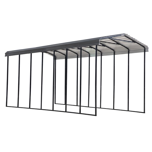 Arrow Carport, 14x33x14, Charcoal